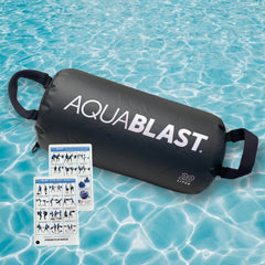 AquaBLAST 20 Liter Pool Fitness and Puinching Bag with Workout Cards