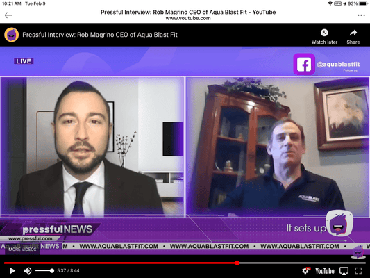 Pressful.com Interview about the future of AquaBLAST - AquaBlastFit