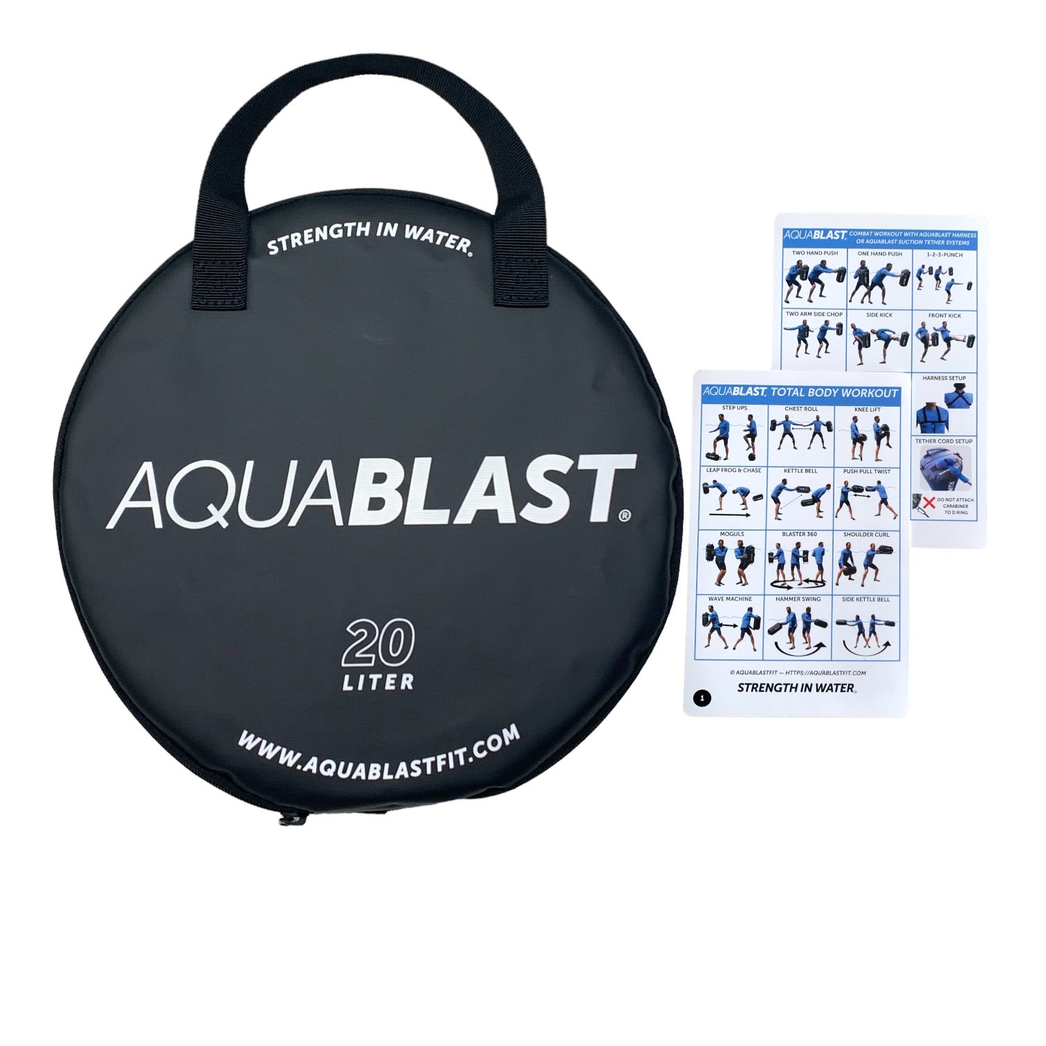 AquaBLAST COMBO - 20 Liter Bag V2 PLUS the Suction Tether System