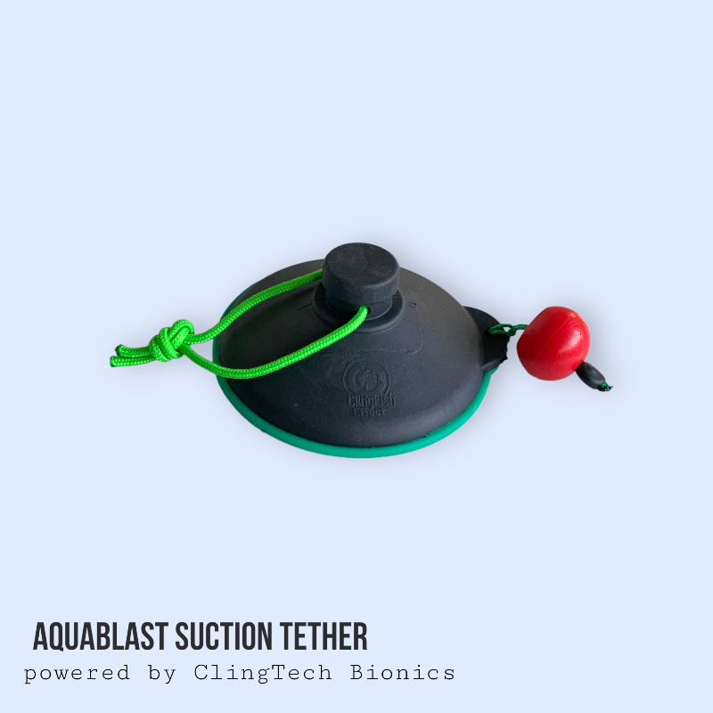 AquaBLAST Suction Tether system powered by ClingTech Bionics - AquaBlastFit