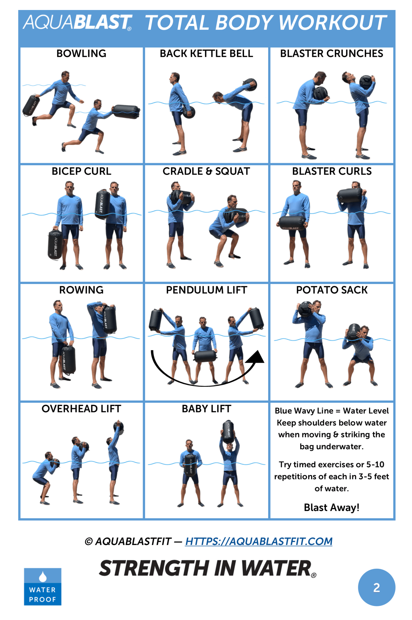 AquaBLAST Workout Cards - AquaBlastFit