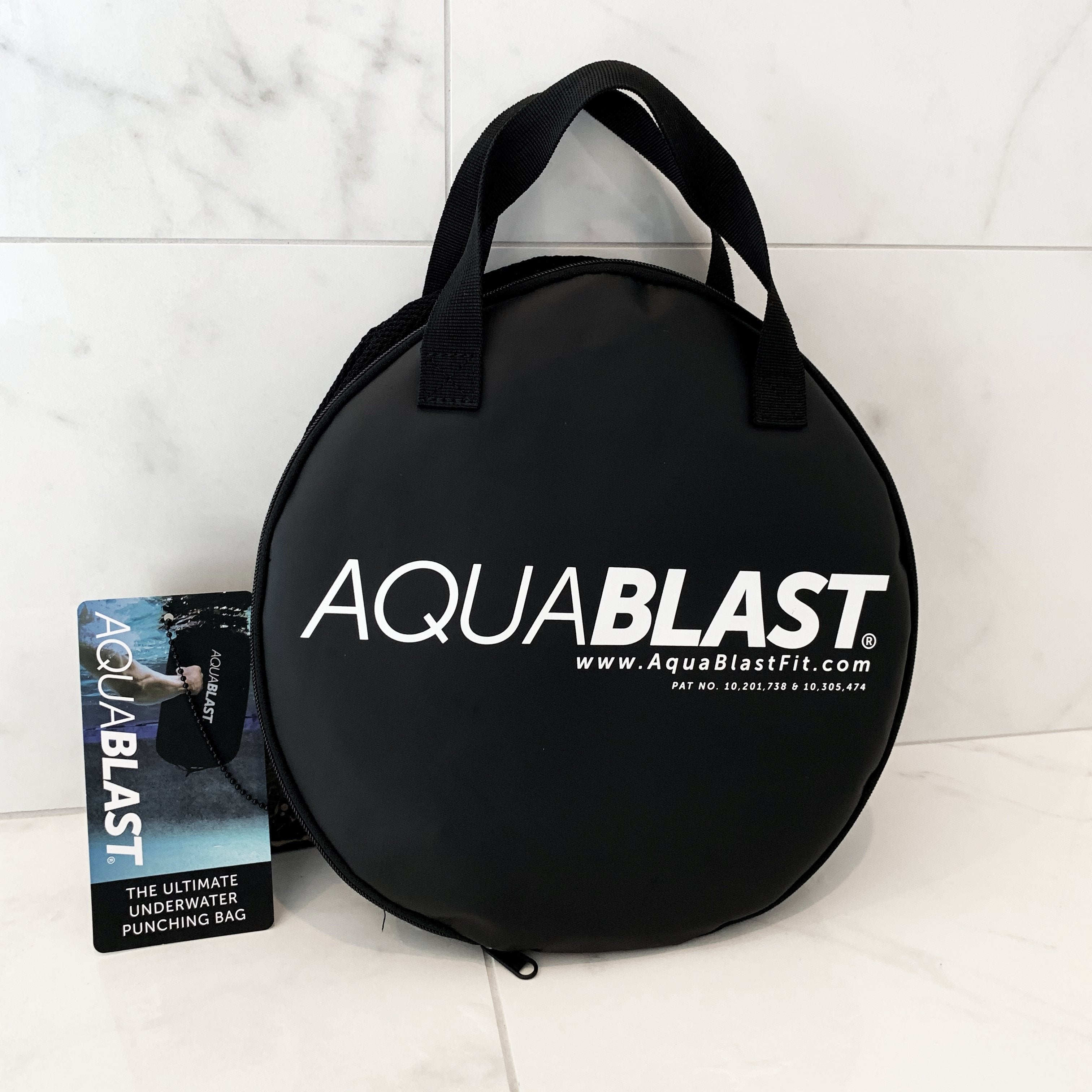 Aqua BLAST, underwater punching bag for swimming pools for Aqua Fitness, Water Aerobics, Hydro Workouts, and Kickboxing