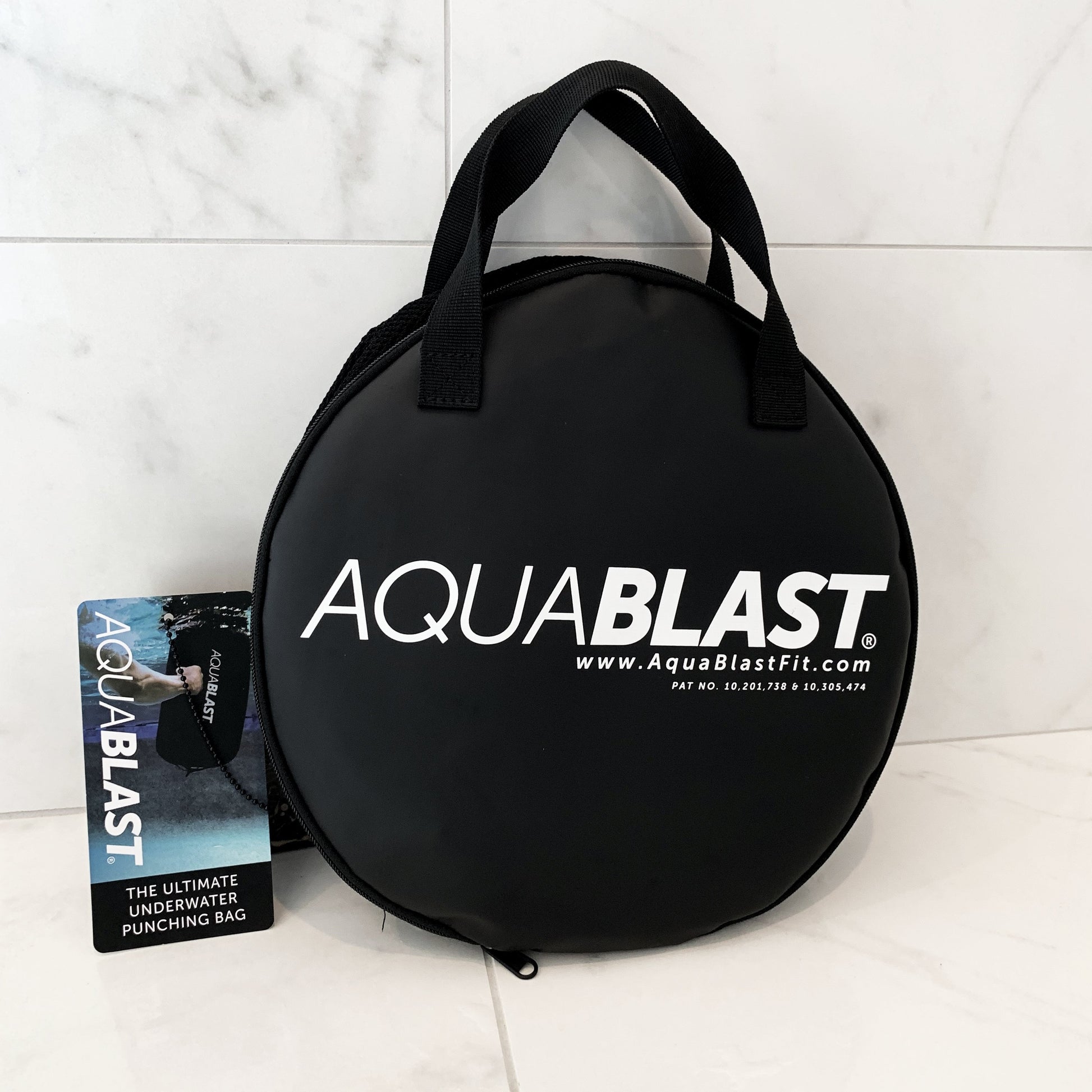 Aqua BLAST, underwater punching bag for swimming pools for Aqua Fitness, Water Aerobics, Hydro Workouts, and Kickboxing